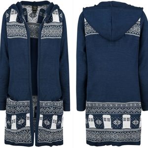 Her Universe Doctor Who Tardis Christmas Sweater size M
